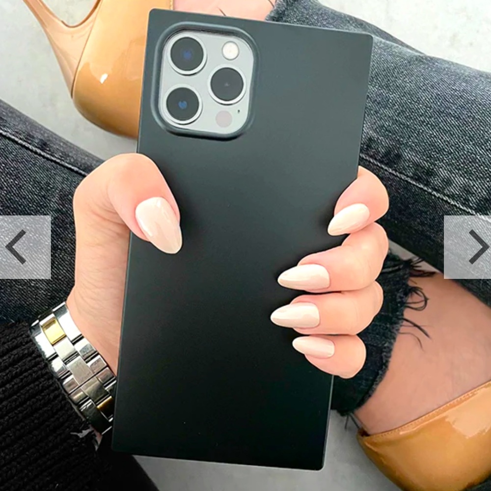Square Matte Black iPhone Case | NWOT